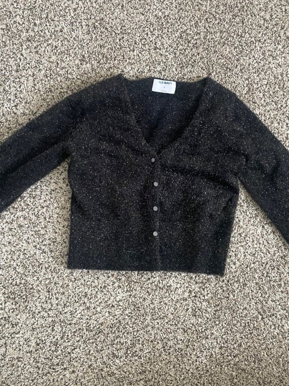 Old Navy Tinsel Sweater Black